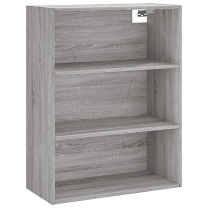 Skříň Highboard Šedá Sonoma 69,5 X 34 X 180 Cm Kompozitní Dřevo