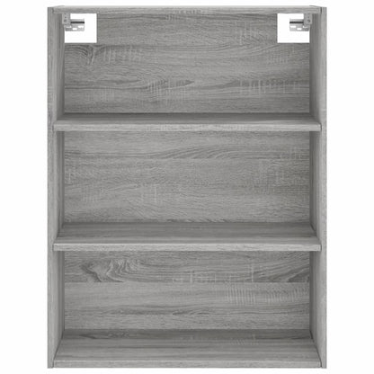 Skříň Highboard Šedá Sonoma 69,5 X 34 X 180 Cm Kompozitní Dřevo