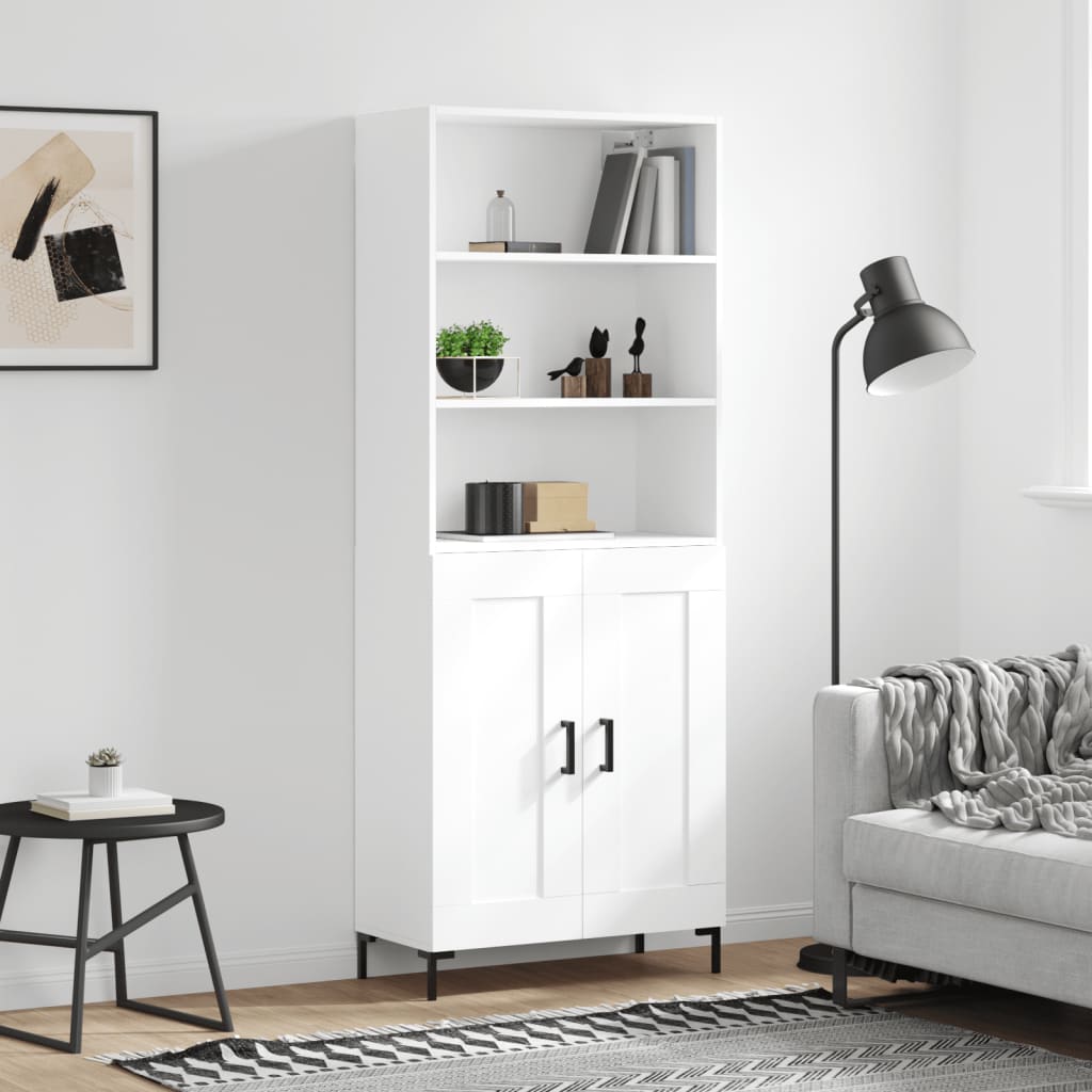 Skříň Betonově Šedá 69,5 X 32,5 X 180 Cm Kompozitní Dřevo
