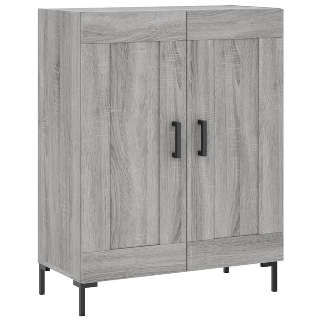 Skříň Highboard Šedá Sonoma 69,5 X 34 X 180 Cm Kompozitní Dřevo