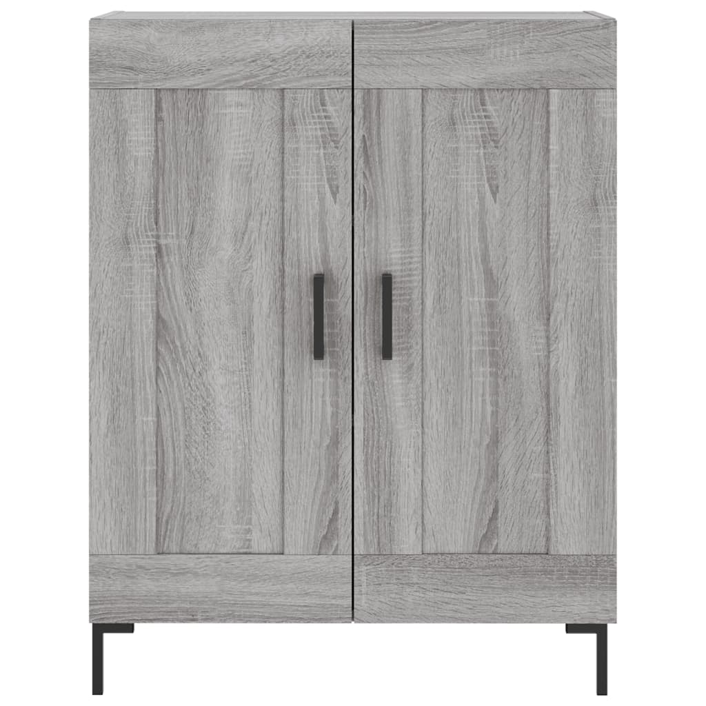 Skříň Highboard Šedá Sonoma 69,5 X 34 X 180 Cm Kompozitní Dřevo