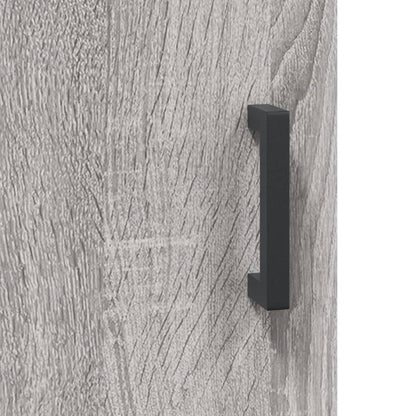 Skříň Highboard Šedá Sonoma 69,5 X 34 X 180 Cm Kompozitní Dřevo