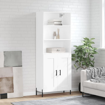 Skříň Betonově Šedá 69,5 X 32,5 X 180 Cm Kompozitní Dřevo