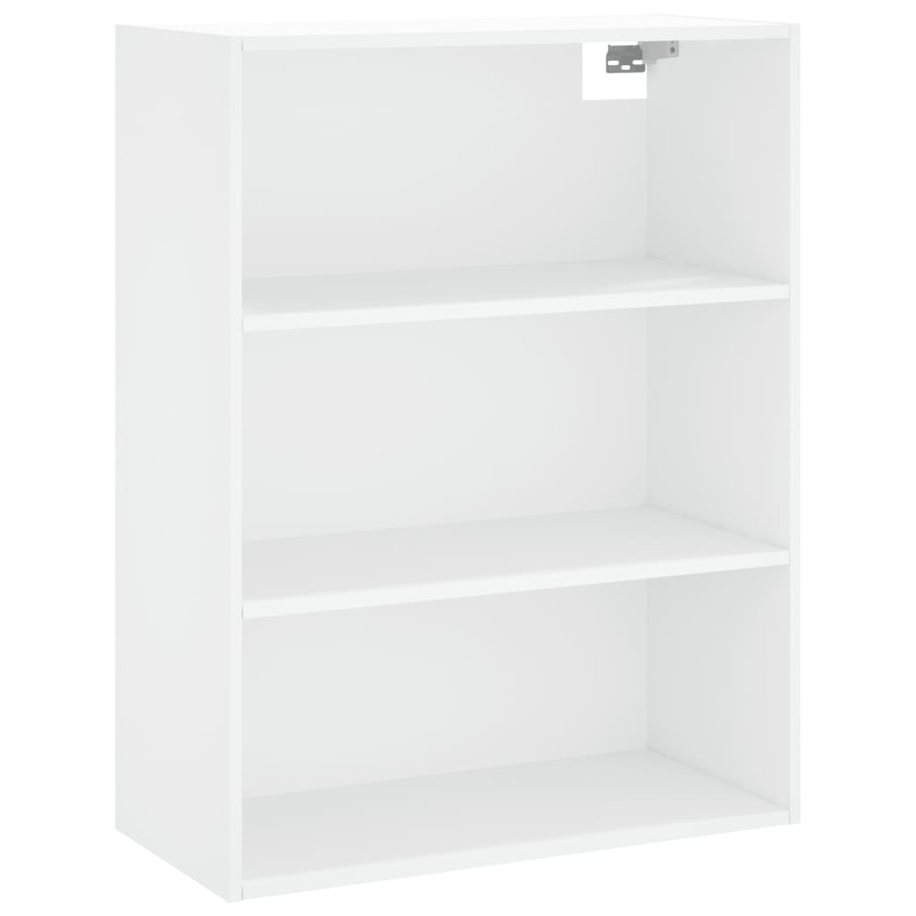 Skříň Highboard Bílá 69,5 X 34 X 180 Cm Kompozitní Dřevo