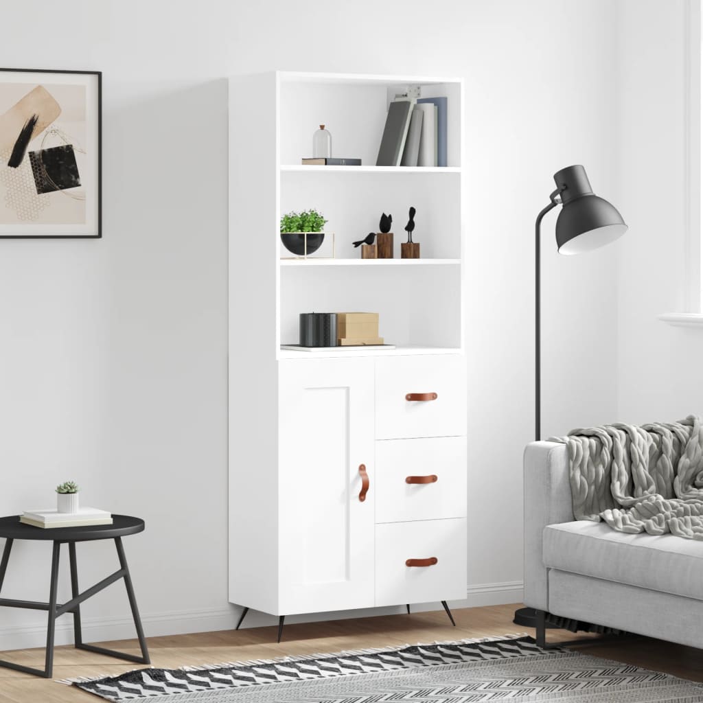 Skříň Betonově Šedá 69,5 X 32,5 X 180 Cm Kompozitní Dřevo