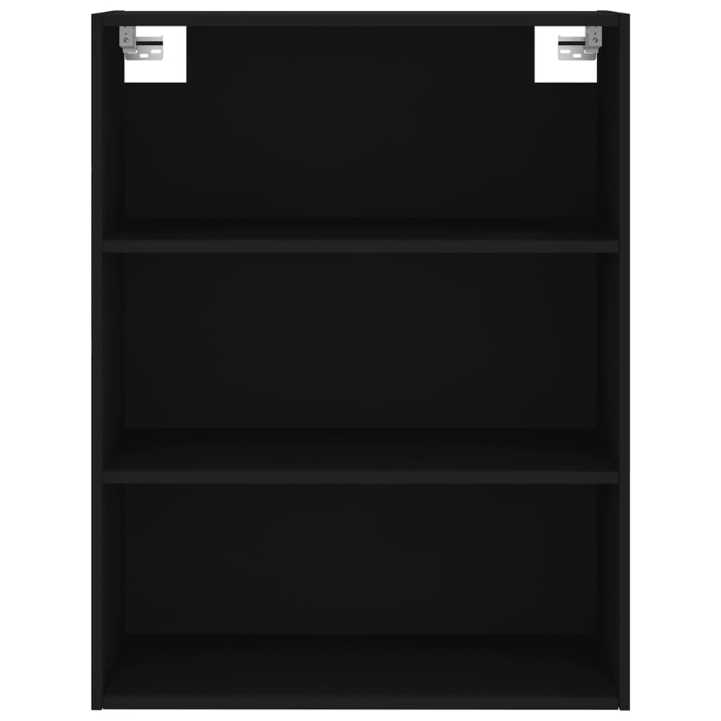 Skříň Highboard Černá 69,5 X 34 X 180 Cm Kompozitní Dřevo