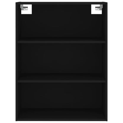 Skříň Highboard Černá 69,5 X 34 X 180 Cm Kompozitní Dřevo