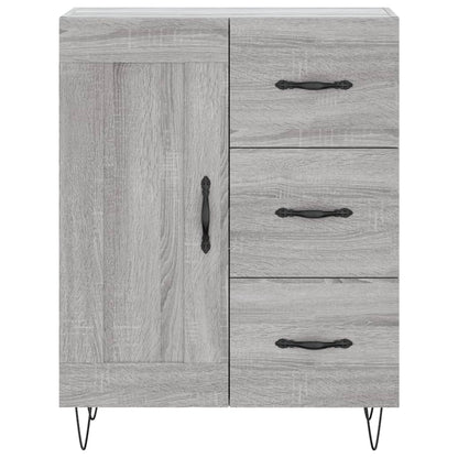 Skříň Highboard Šedá Sonoma 69,5 X 34 X 180 Cm Kompozitní Dřevo