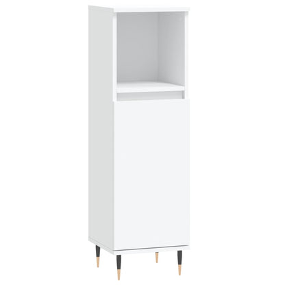 3Dílný Set Koupelnového Nábytku Bílý Kompozitní Dřevo
