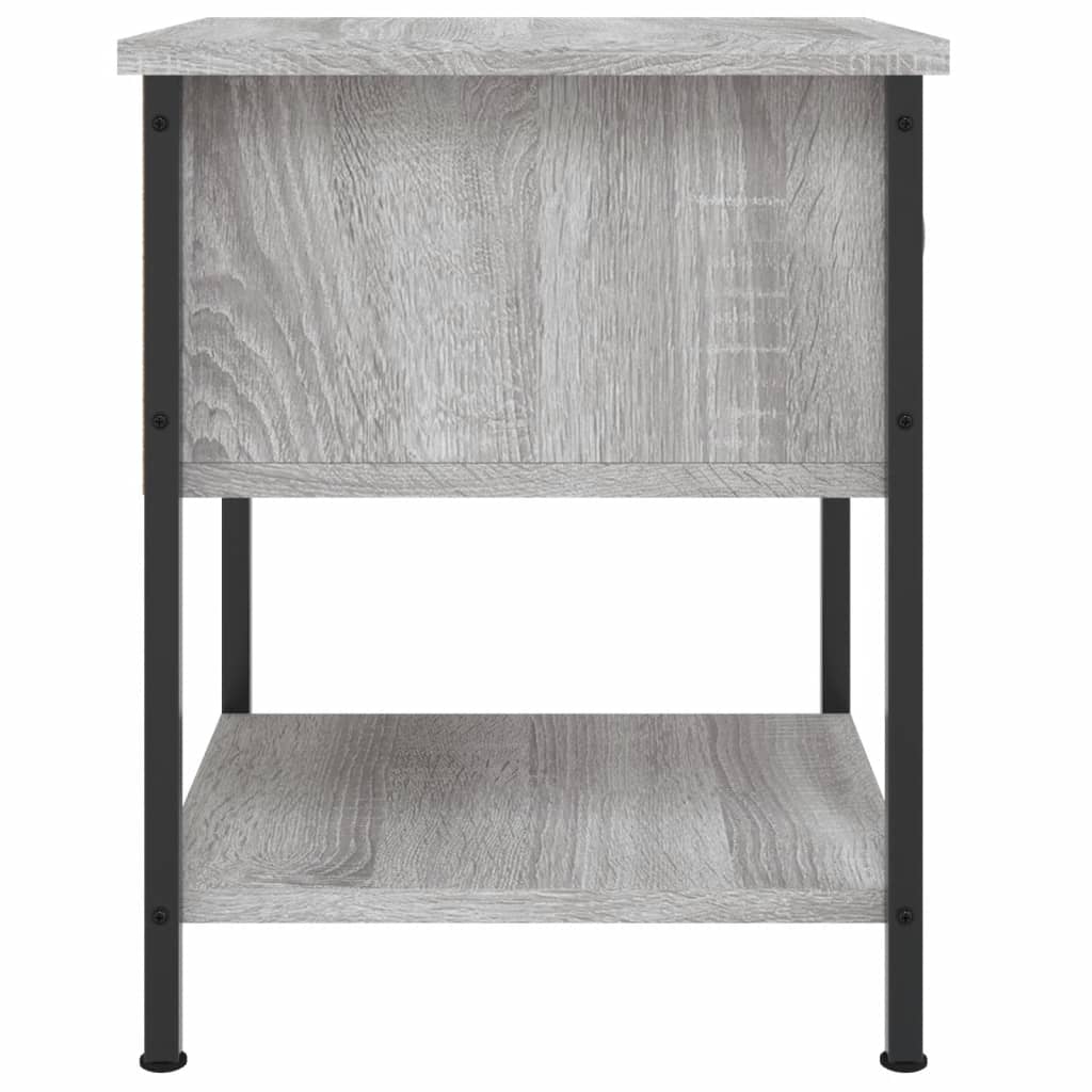 Noční Stolky 2 Ks Šedé Sonoma 34X35,5X45 Cm Kompozitní Dřevo