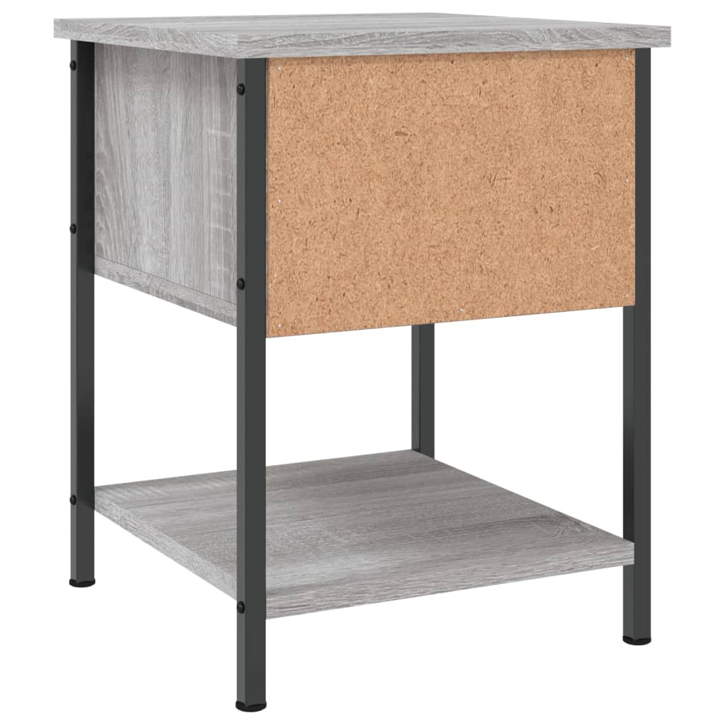 Noční Stolky 2 Ks Šedé Sonoma 34X35,5X45 Cm Kompozitní Dřevo