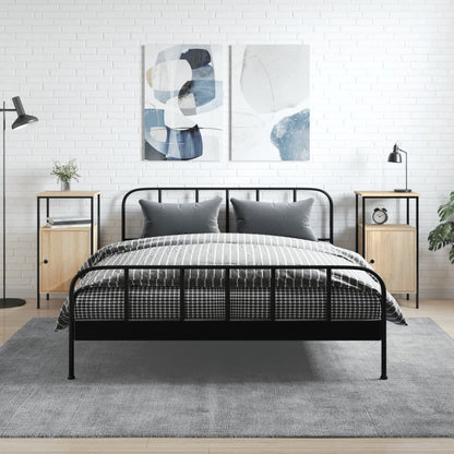 Noční Stolky 2 Ks Šedé Sonoma 41 X 31 X 80 Cm Kompozitní Dřevo
