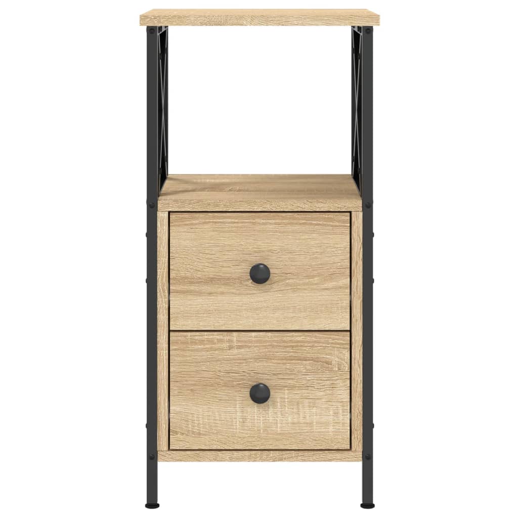Noční Stolky 2 Ks Dub Sonoma 34 X 35,5 X 70 Cm Kompozitní Dřevo