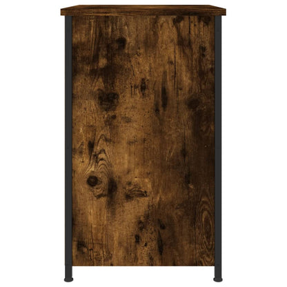 Noční Stolky 2 Ks Kouřový Dub 40 X 36 X 60 Cm Kompozitní Dřevo