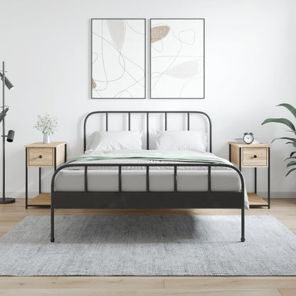 Noční Stolky 2 Ks Šedé Sonoma 30 X 60 X 60 Cm Kompozitní Dřevo