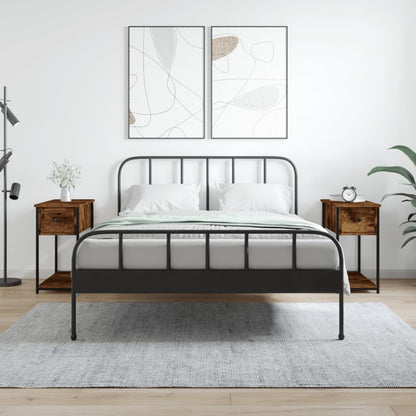 Noční Stolky 2 Ks Šedé Sonoma 30 X 60 X 60 Cm Kompozitní Dřevo
