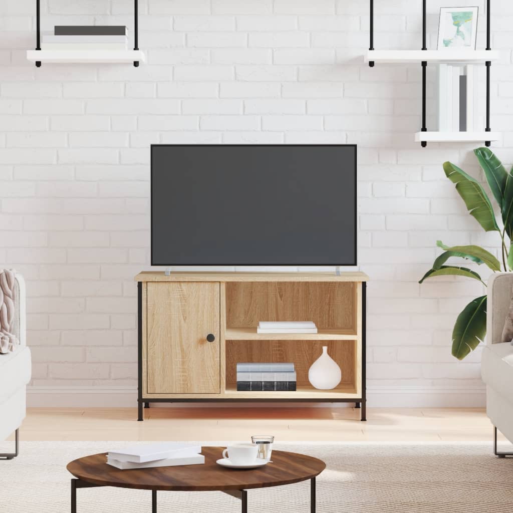 Tv Skříňka Šedá Sonoma 80 X 40 X 50 Cm Kompozitní Dřevo