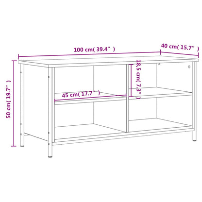 Tv Skříňka 100 X 40 X 50 Cm Kompozitní Dřevo