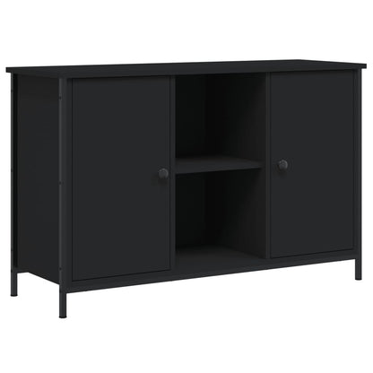 Tv Skříňka Černá 100 X 35 X 65 Cm Kompozitní Dřevo