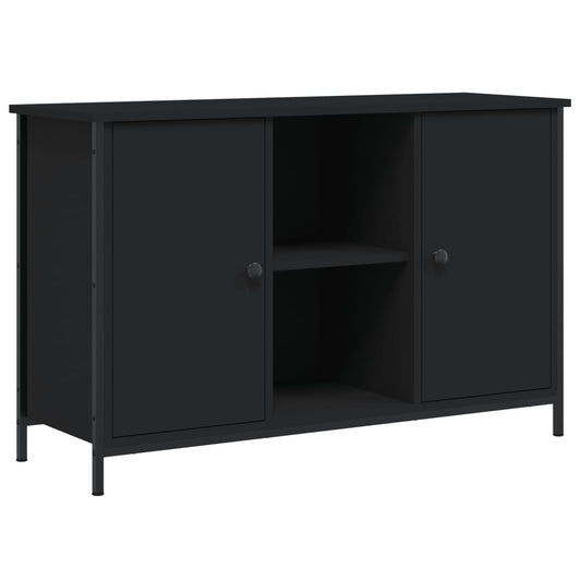 Tv Skříňka Černá 100 X 35 X 65 Cm Kompozitní Dřevo