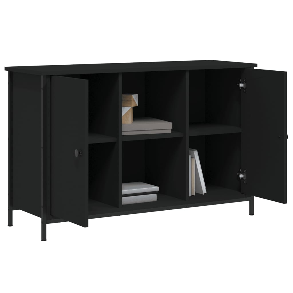 Tv Skříňka Černá 100 X 35 X 65 Cm Kompozitní Dřevo
