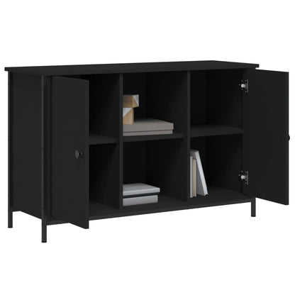 Tv Skříňka Černá 100 X 35 X 65 Cm Kompozitní Dřevo