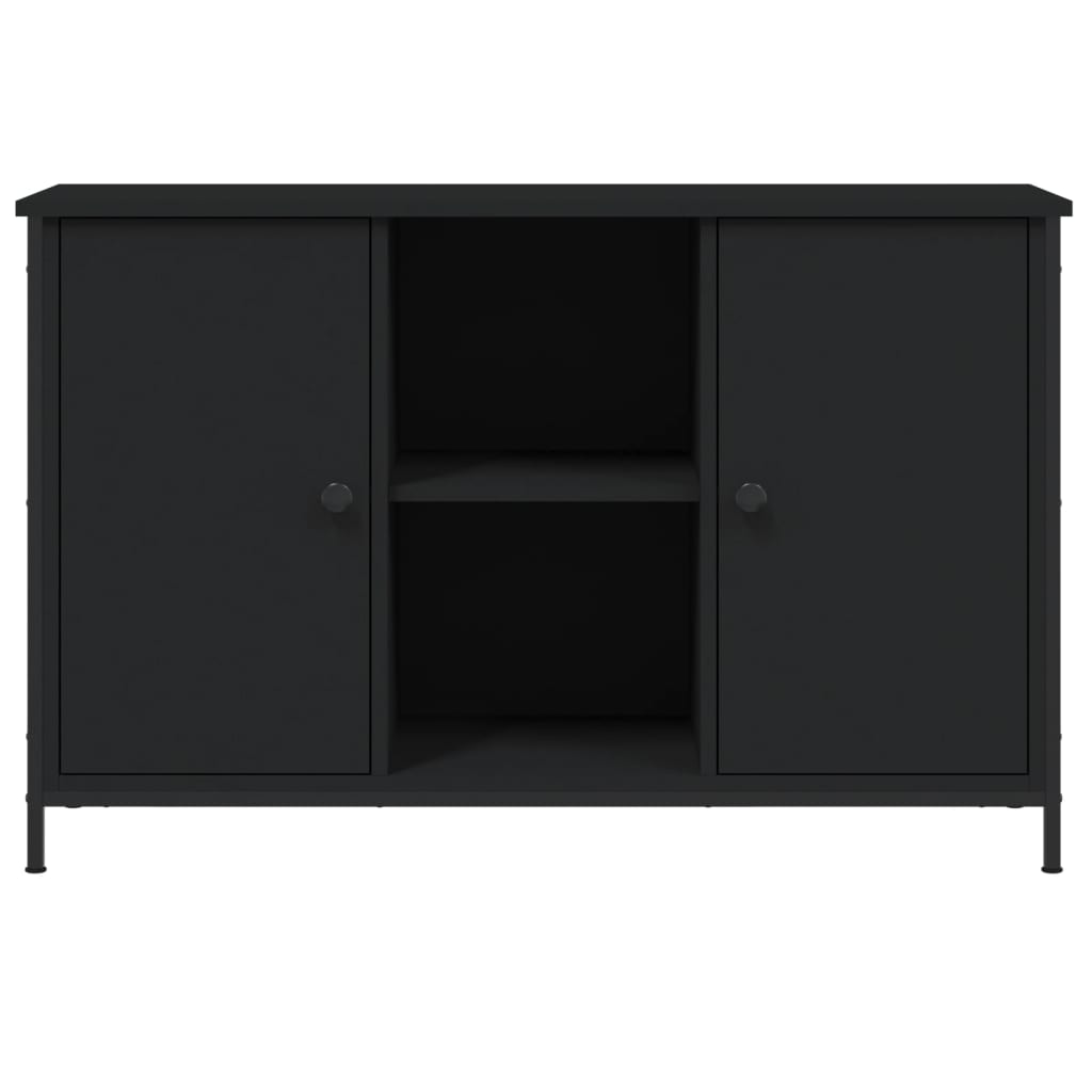 Tv Skříňka Černá 100 X 35 X 65 Cm Kompozitní Dřevo
