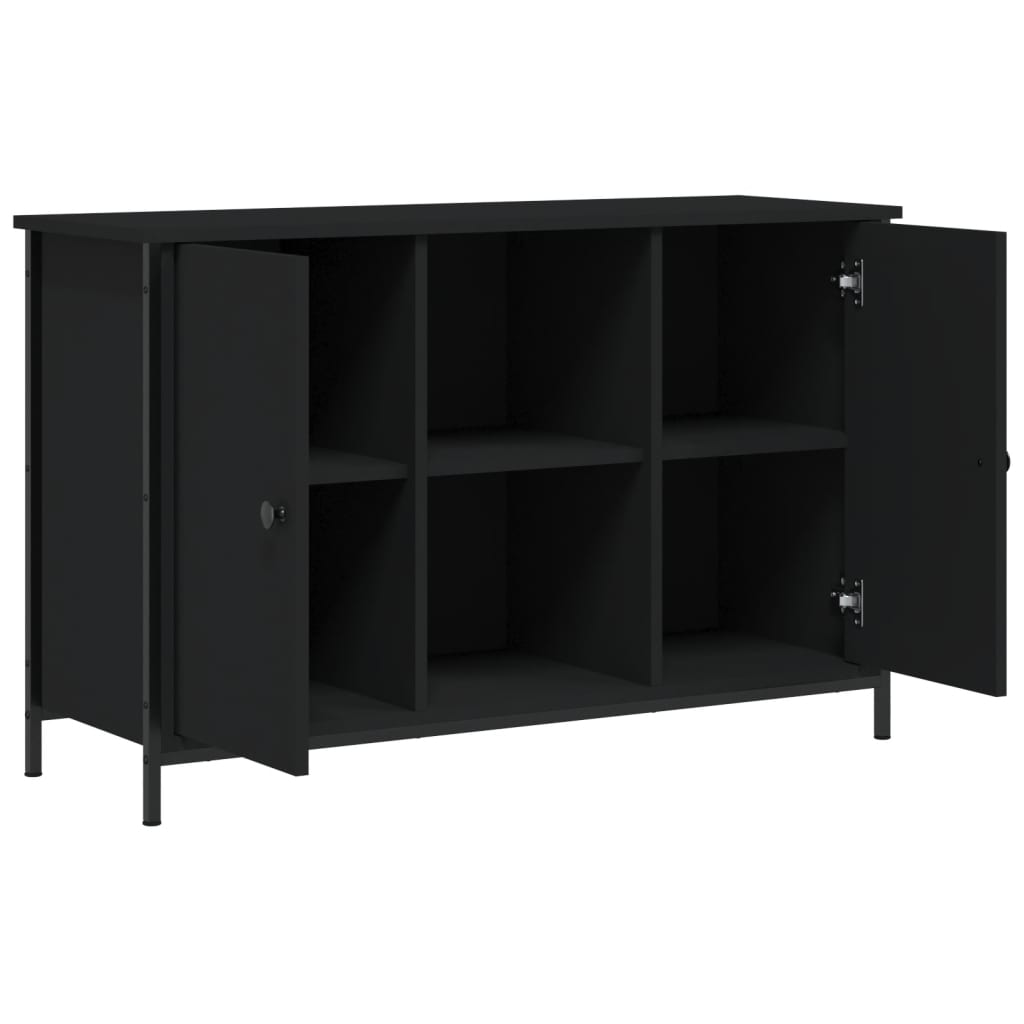 Tv Skříňka Černá 100 X 35 X 65 Cm Kompozitní Dřevo