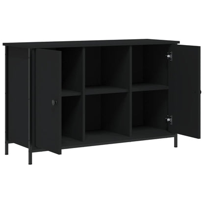 Tv Skříňka Černá 100 X 35 X 65 Cm Kompozitní Dřevo