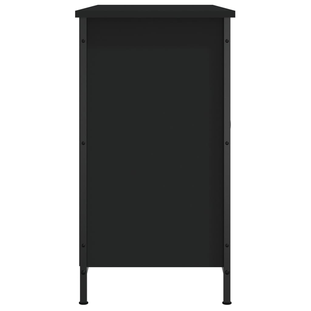 Tv Skříňka Černá 100 X 35 X 65 Cm Kompozitní Dřevo