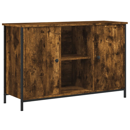 Tv Skříňka Kouřový Dub 100 X 35 X 65 Cm Kompozitní Dřevo