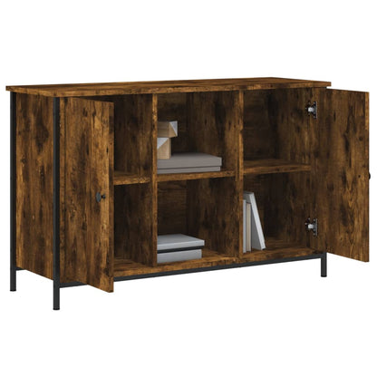 Tv Skříňka Kouřový Dub 100 X 35 X 65 Cm Kompozitní Dřevo