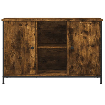 Tv Skříňka Kouřový Dub 100 X 35 X 65 Cm Kompozitní Dřevo
