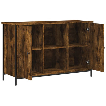 Tv Skříňka Kouřový Dub 100 X 35 X 65 Cm Kompozitní Dřevo