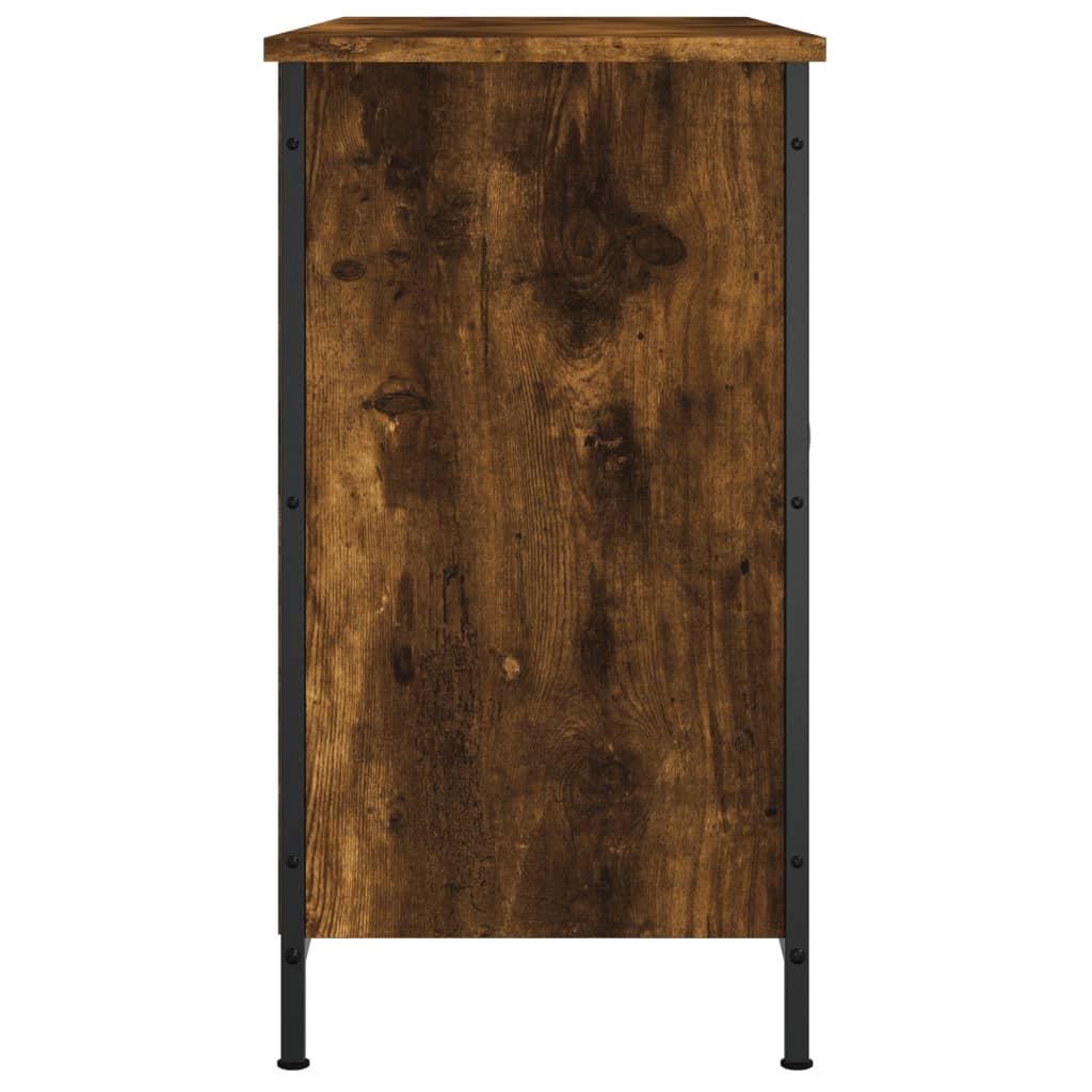 Tv Skříňka Kouřový Dub 100 X 35 X 65 Cm Kompozitní Dřevo