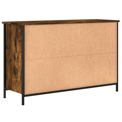 Tv Skříňka Kouřový Dub 100 X 35 X 65 Cm Kompozitní Dřevo