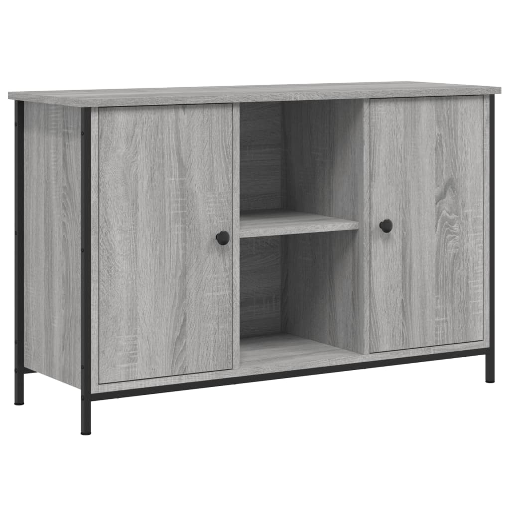 Tv Skříňka Šedá Sonoma 100 X 35 X 65 Cm Kompozitní Dřevo