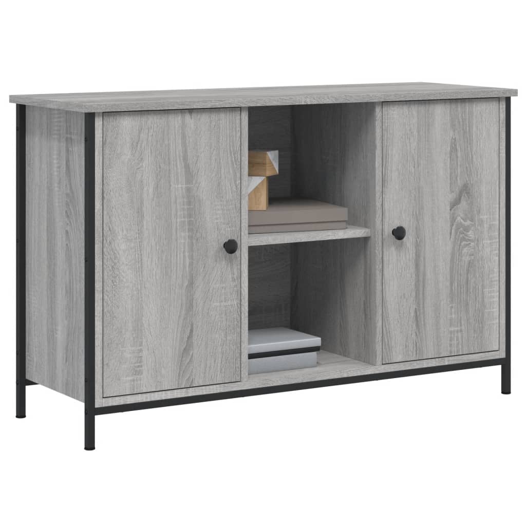 Tv Skříňka Šedá Sonoma 100 X 35 X 65 Cm Kompozitní Dřevo