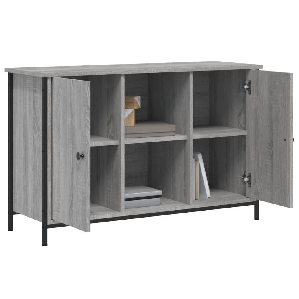 Tv Skříňka Šedá Sonoma 100 X 35 X 65 Cm Kompozitní Dřevo