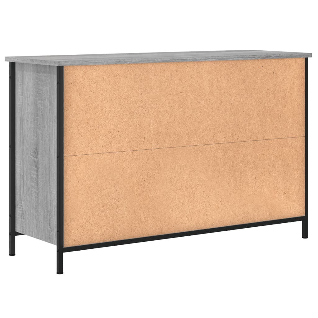 Tv Skříňka Šedá Sonoma 100 X 35 X 65 Cm Kompozitní Dřevo