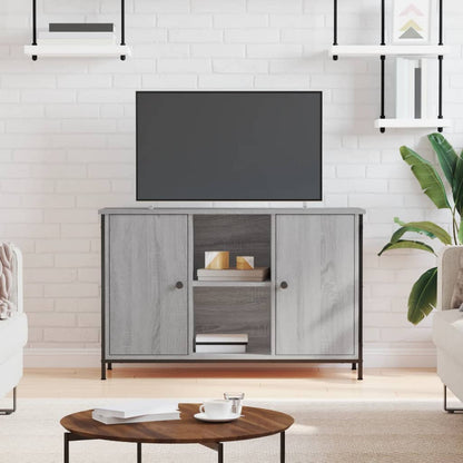 Tv Skříňka Šedá Sonoma 100 X 35 X 65 Cm Kompozitní Dřevo
