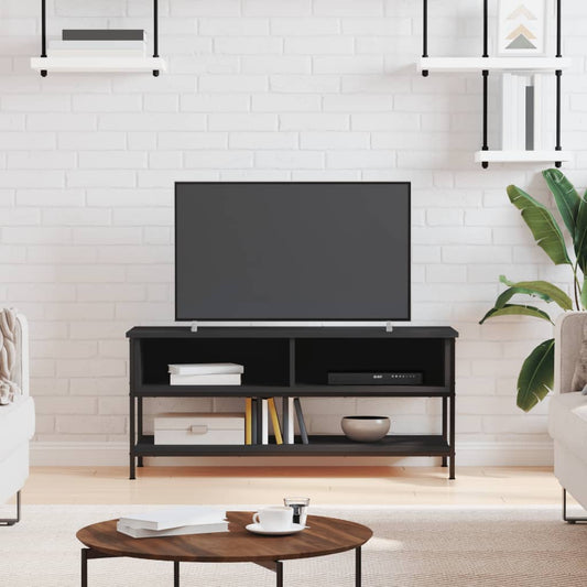 Tv Skříňka Černá 100 X 35 X 45 Cm Kompozitní Dřevo