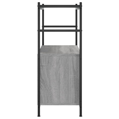 Knihovna Šedá Sonoma 80X30X78,5 Cm Kompozitní Dřevo A Železo Šedá Sonoma