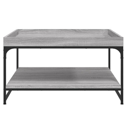 Konferenční Stolek Šedý Sonoma 80X80X45 Cm Kompozit A Železo