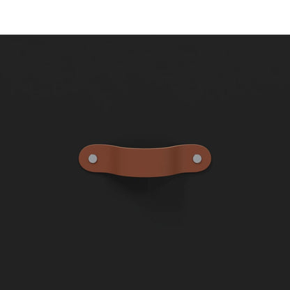 Příborník Černý 69,5 X 34 X 90 Cm Kompozitní Dřevo