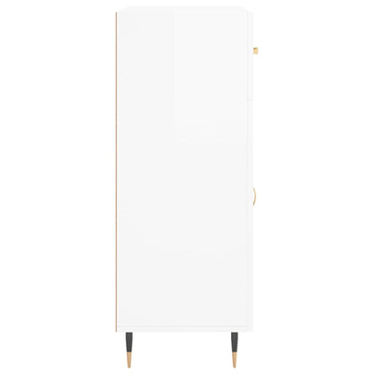 Příborník Bílý 69,5 X 34 X 90 Cm Kompozitní Dřevo