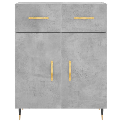 Příborník Betonově Šedý 69,5 X 34 X 90 Cm Kompozitní Dřevo
