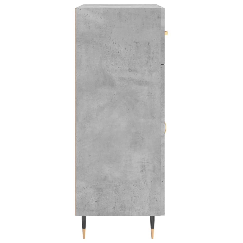 Příborník Betonově Šedý 69,5 X 34 X 90 Cm Kompozitní Dřevo