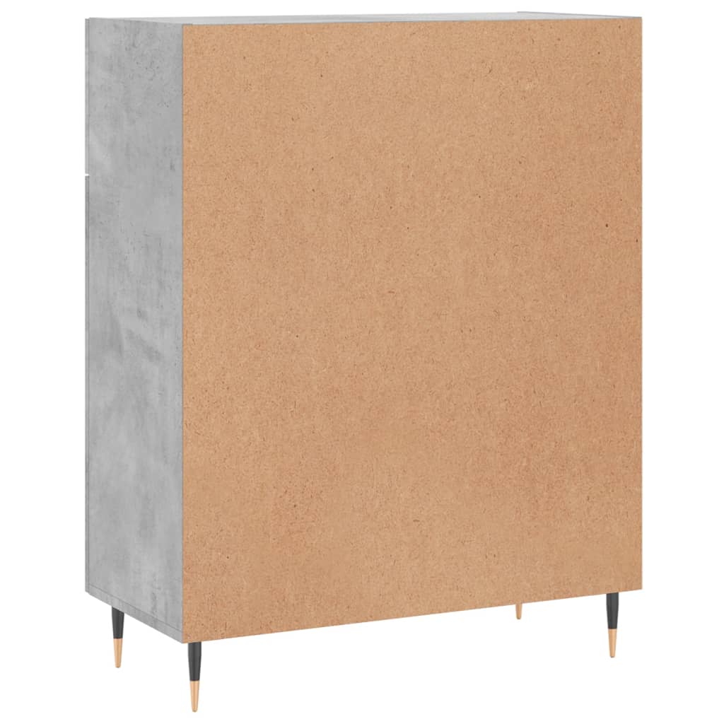 Příborník Betonově Šedý 69,5 X 34 X 90 Cm Kompozitní Dřevo