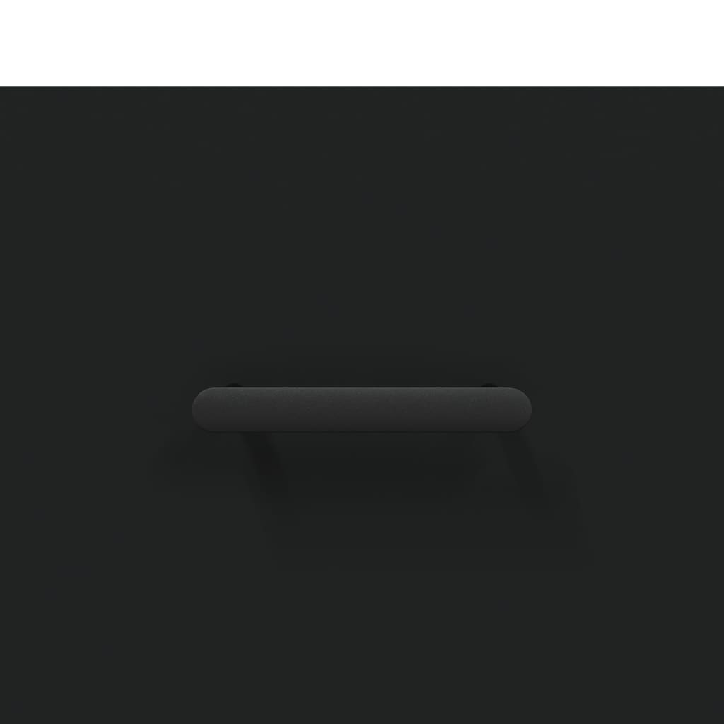 Příborník Černý 69,5 X 34 X 90 Cm Kompozitní Dřevo